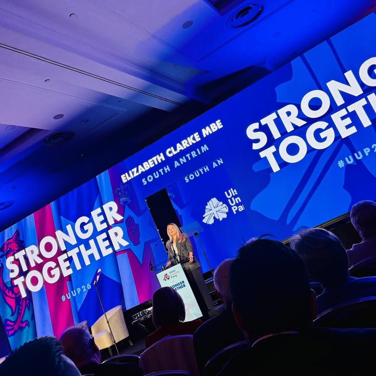 Elizabeth Clarke speaking at the UUP conference