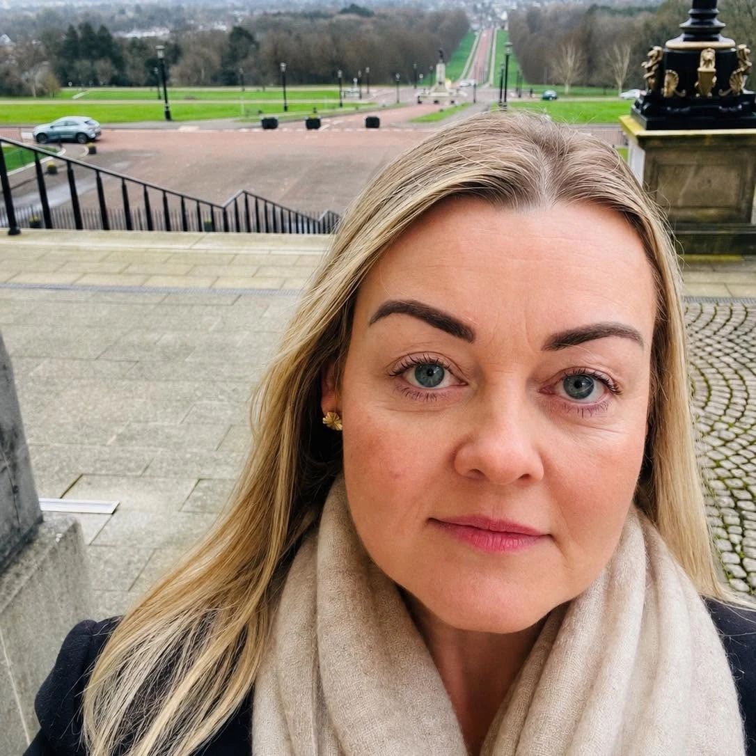 Elizabeth Clarke outside Stormont
